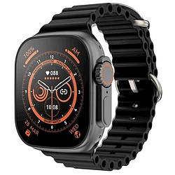 Розумний смарт годинник Smart Watch X8 Ultra 49mm електронний з магнітною зарядкою і мікрофоном чорний