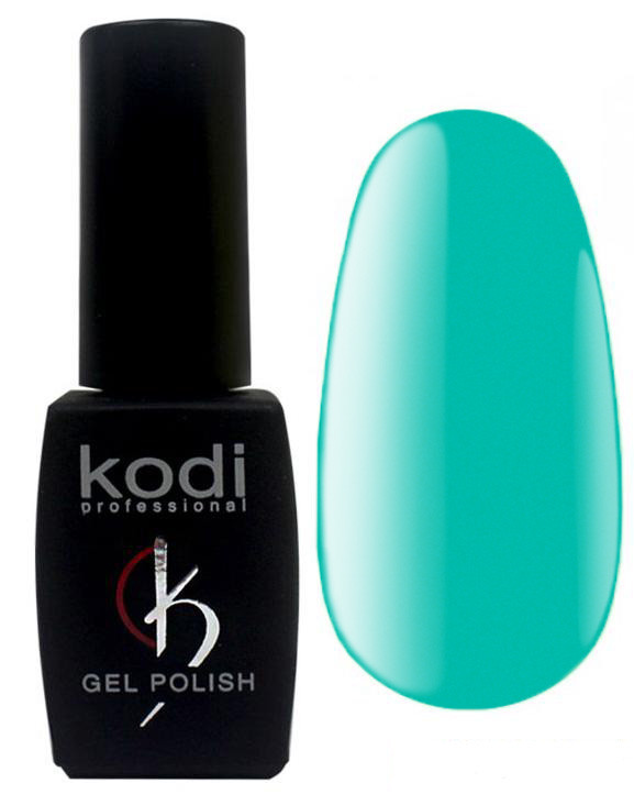 Гель-лак для нігтів Kodi Professional "Aquamarine" №AQ021 Бірюзовий (емаль) 8 мл