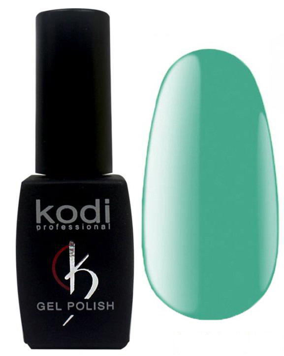 Гель-лак для нігтів Kodi Professional "Aquamarine" №AQ030 Нефритовий з шимером (емаль) 8 мл