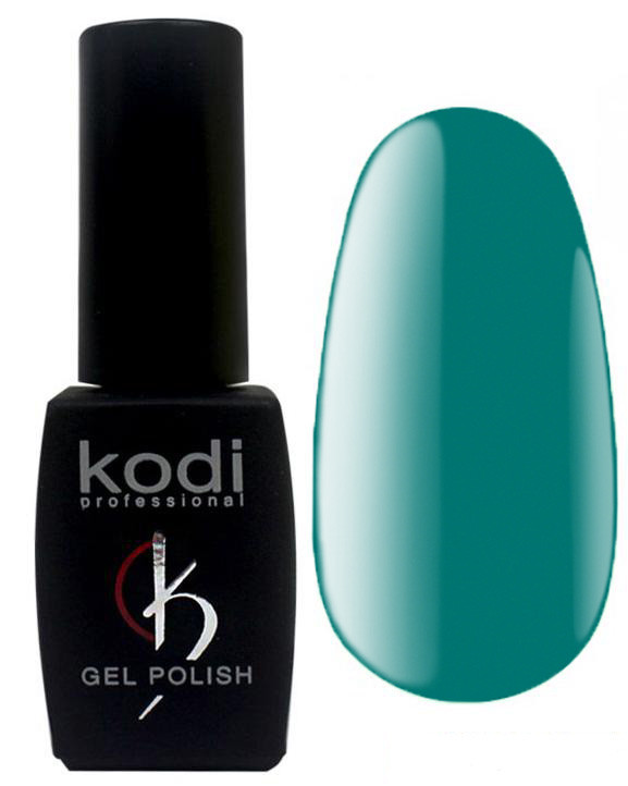 Гель-лак для нігтів Kodi Professional "Aquamarine" №AQ064 Насичений бірюзовий (емаль) 8 мл