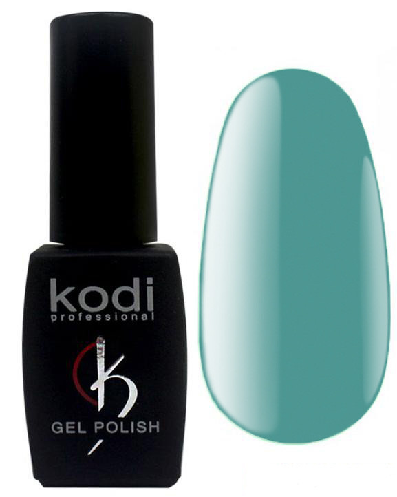 Гель-лак для нігтів Kodi Professional "Aquamarine" №AQ068 Бірюзово-блакитний (емаль) 8 мл