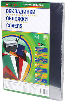 Обкладинки пластикові прозорі А4 150 мкм, уп 100 шт DA Transparent Crystal