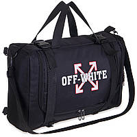 Рюкзак-сумка 2в1 OFF-WHITE SP-Sport (OFF-802) 40 л. чорний