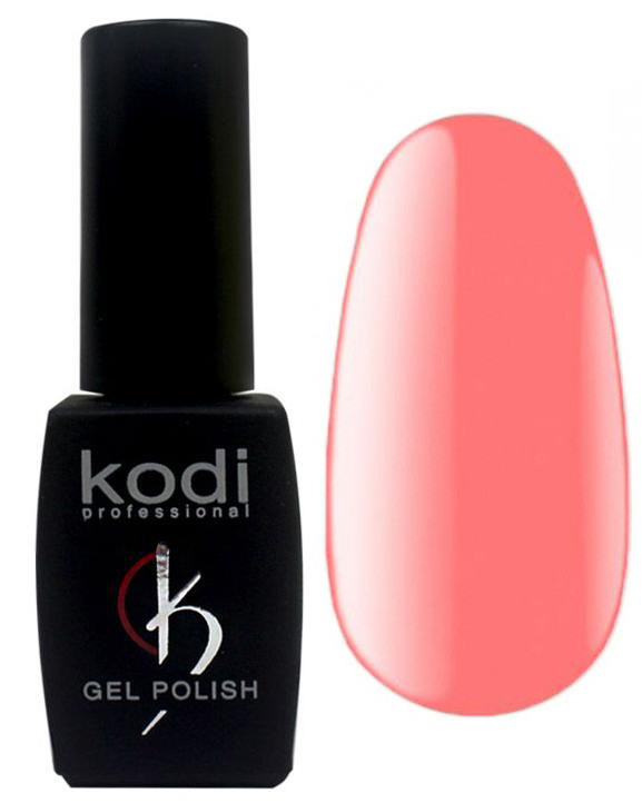 Гель-лак для нігтів Kodi Professional "Salmon" №SL050 Яскравий рожево-оранжевий (емаль) 8 мл