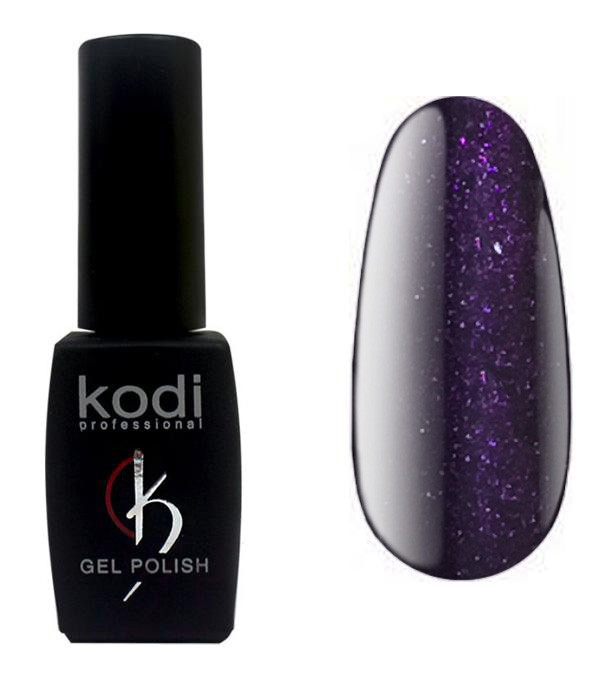 Гель-лак для нігтів Kodi Professional "Violet" №V009 Сливово-баклажановий з шимером (емаль) 8 мл