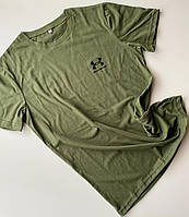 Мужская футболка UNDER ARMOUR хлопковая, спортивная, легкая футболка из натуральной ткани