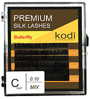 Ресницы для наращивания Kodi Professional черные №C.0.10 6 рядов: 8-2; 9-2; 10-2