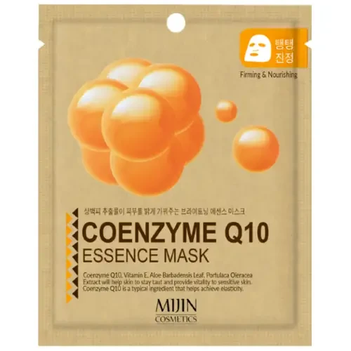 Тканинна маска для обличчя Mijin Essence Mask Coenzyme Q10 Експертим Зміцнююча 25g