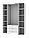 Розпашна Шафа для одягу Doros Гелар Білий 4 ДСП 155х49,5х203,4 (42001022), фото 2