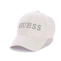 Женская бейсболка "GUESS" белый с серой вышивкой