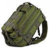 Військовий рюкзак на 35л, 45х26х25 см, з системою MOLLE М06, Олива / Армійський рюкзак / Тактичний рюкзак, фото 9