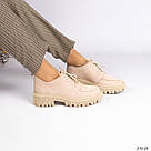 Замшеві жіночі туфлі бежеіого кольору, фото 7