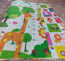 Килимок дитячий ігровий 2х1,8м для повзання складний розвиваючий двосторонній Зростомір, фото 4