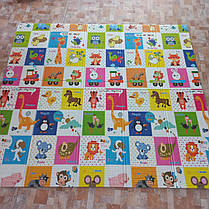 Килимок дитячий ігровий 2х1,8м для повзання складний розвиваючий двосторонній Зростомір, фото 3