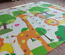 Килимок дитячий ігровий 2х1,8м для повзання складний розвиваючий двосторонній Зростомір, фото 5