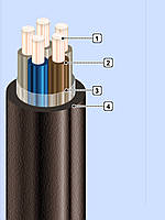 КВВГнг 5х2,5 Кабель контрольний з мідними жилами