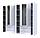 Розпашна Шафа для одягу Doros Гелар комплект Білий 3+4 ДСП 271,2х49,5х203,4 (42002120), фото 2