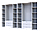 Розпашна Шафа для одягу Doros Гелар комплект Білий 4+4 ДСП 310х49,5х203,4 (42002121), фото 2