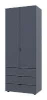 Распашной шкаф для одежды Doros Гелар Графит 2 ДСП 77,5х49,5х203,4 (80737023)