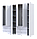 Розпашна Шафа для одягу Doros Гелар комплект Білий 2+4 ДСП 232,5х49,5х203,4 (42002124), фото 3