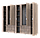 Розпашна Шафа для одягу Doros Гелар комплект Cонома 3+4 ДСП 271,2х49,5х203,4 (42002127), фото 2