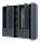 Розпашна Шафа для одягу Doros Гелар комплект Графіт 2+4 ДСП 232,5х49,5х203,4 (42002133), фото 2