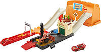 Disney Pixar Cars Race & Go Playset with Storage Tub HDN02 Mattel Тачки Перегони Круті Трюки Радіатор Спрінгс