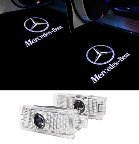 Штатна підсвітка дверей з логотипом Mercedes CLS W218 W219 (10-17), CLA (13-19), A207 (09-16), C coupe (16-20)