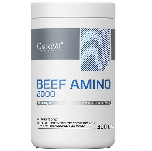 Амінокислоти OstroVit Beef Amino 2000 (300 таблеток.), фото 1