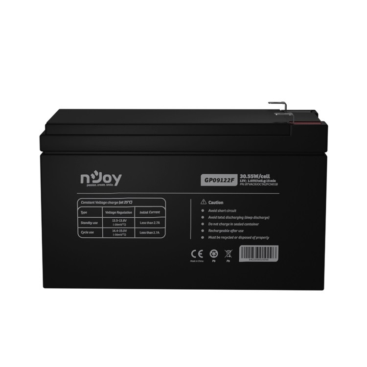 Акумуляторна батарея Njoy GP09122F 12 V 9 AH (BTVACIUOCTA2FCN01B) AGM, фото 1