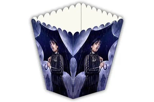 Коробка для попкорну та солодощів Венздей Wednesday, 6х9х10,5 см