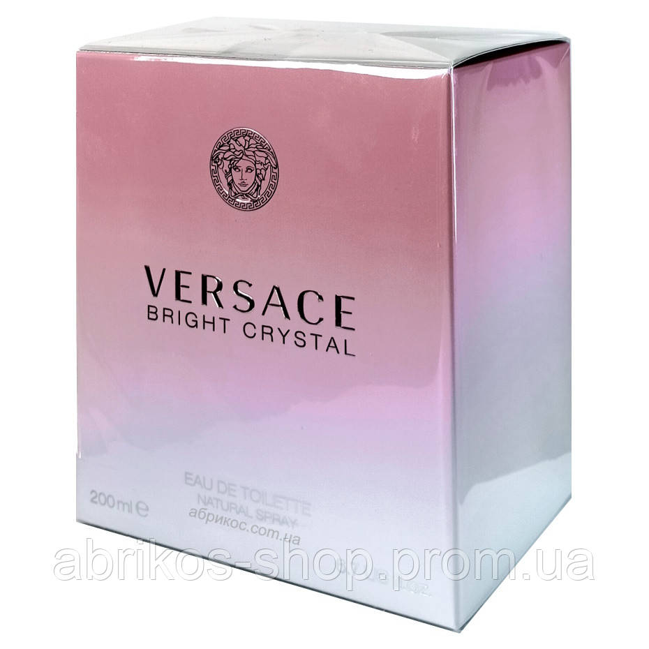200 мл. Версаче Брайт Кристал рожевий Оригінал Італія Versace Bright Crystal, фото 1