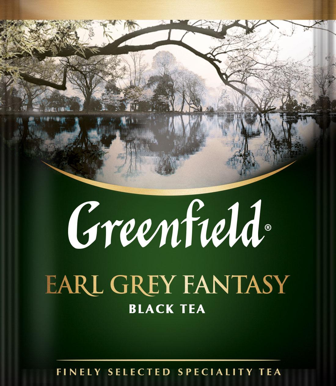 Чай Грінфілд чорний з бергамотом Earl Grey Fantasy 100 пакетиків ХоРеКа