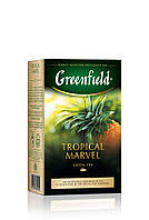 Чай Гринфилд зеленый со вкусом яблока и цитрусовых Tropical Marvel 100г листовой