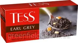Чай чорний Tess Earl Grey 25 пакетиків
