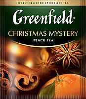 Чай Гринфилд черный с пряностями Christmas Mystery 100 пакетиков ХоРеКа