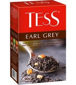 Чай чорний листовий Tess Earl Grey 90гр