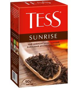 Чай чорний листовий Tess Sunrise 80гр