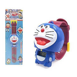 Дитячий годинник Doraemon годинник Doraemon цифровий годинник Дореман синій