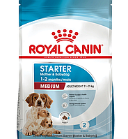 Сухий повнораційний корм Royal Canin Medium Starter для собак у період вагітності та цуценят середніх порід до 2 місяців 1 кг