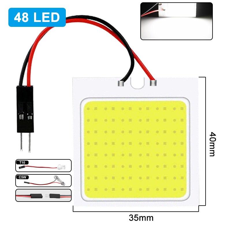 C5W C10W Т10 W5W розмір 40x35 48 LED лампа салону автомобіля світлодіодна