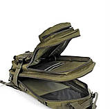 Армійський рюкзак 35 літрів чоловічий оливковий солдатський військовий, фото 3
