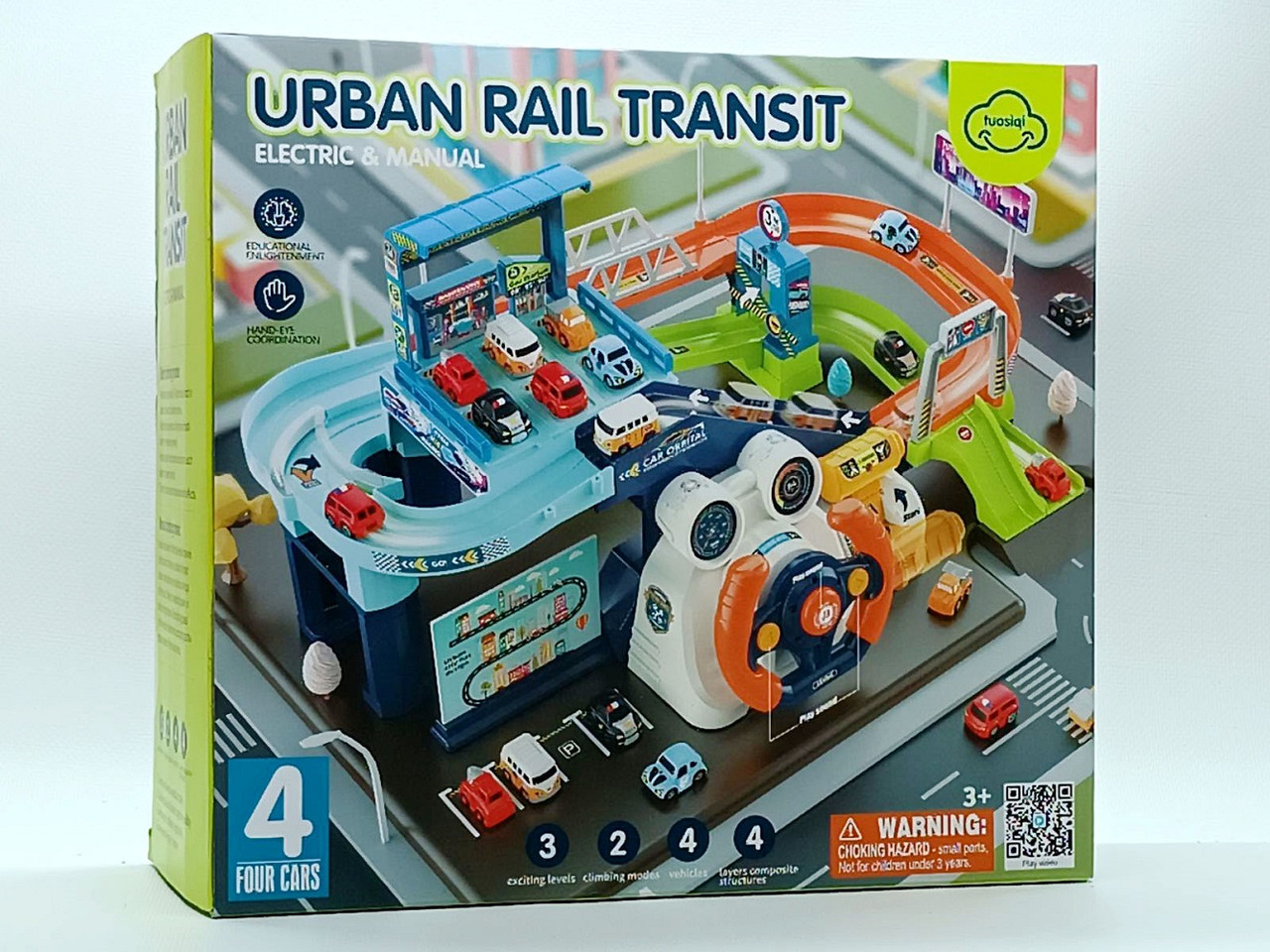 Парковка для машинок Shantou "Urban rail transit" з кермом T904A