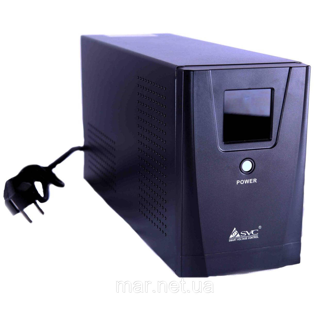 Джерело безперебійного живлення SVC SL-1KS-LCD 1000 VA /800 W, фото 1