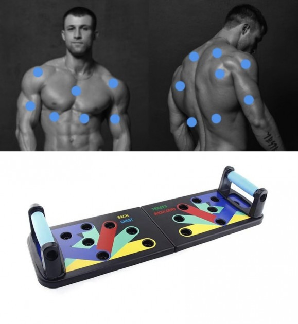 Дошка для віджимань Body building FRW, напори для віджимань на всі групи м'язів, фото 1