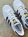 Чоловічі Кросівки Adidas Superstar White Black 40-41-42-43-44, фото 5