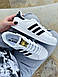 Чоловічі Кросівки Adidas Superstar White Black 40-41-42-43-44, фото 3