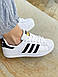 Чоловічі Кросівки Adidas Superstar White Black 40-41-42-43-44, фото 2