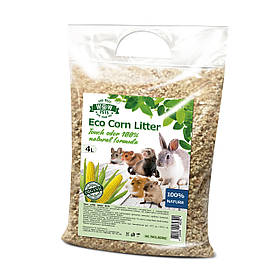 Кукурудзяний наповнювач для гризунів та папуг WOW PETS Eco Corn Litter 4л