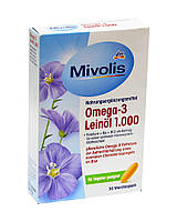 Омега-3 Лляна олія 1000 Mivolis Omega-3 Leinol 1.000, 30 капсул